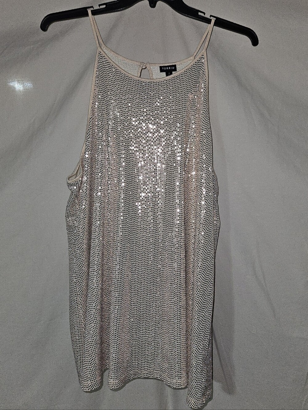 torrid Champagne Sequin Halter Camisole